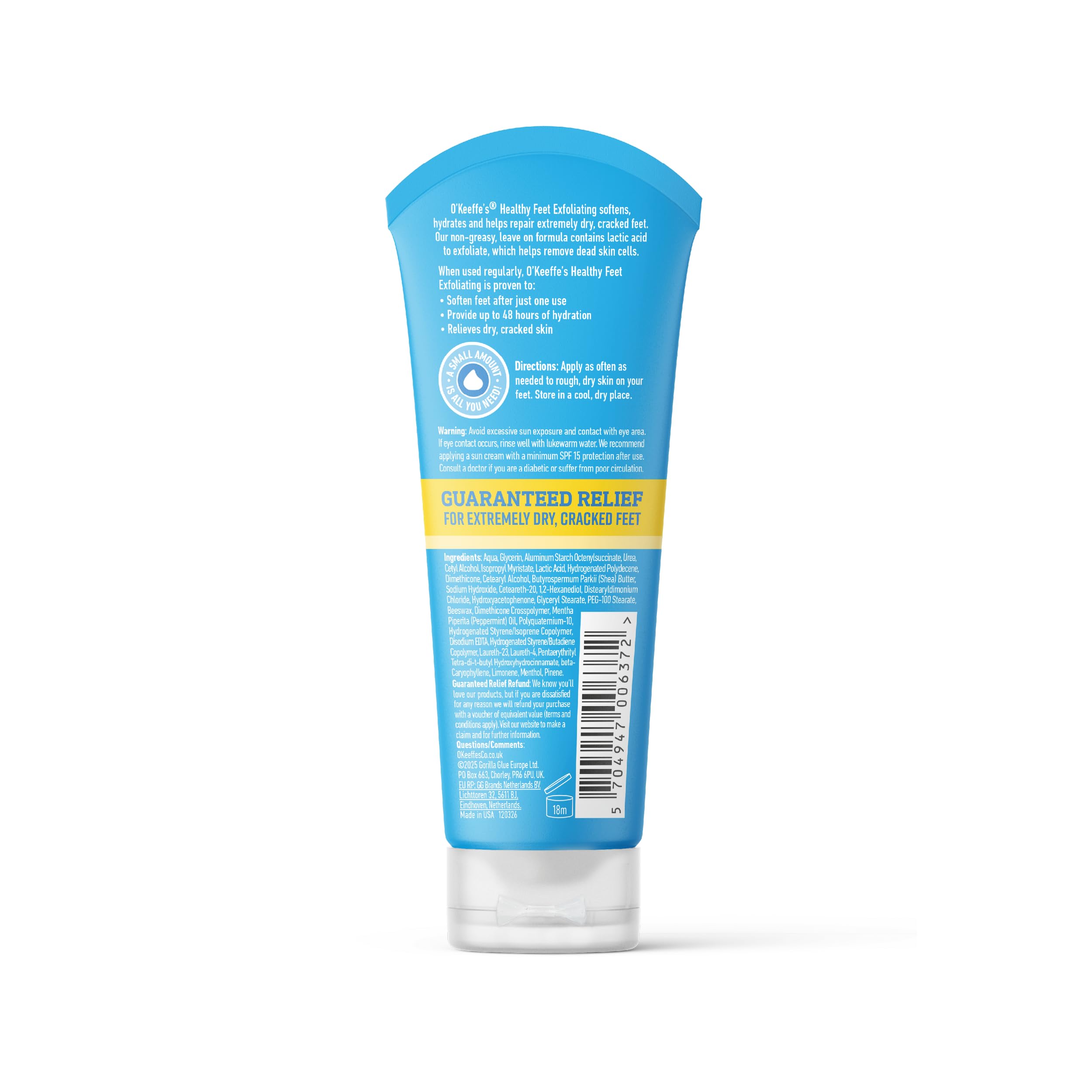 O'Keeffe's Healthy Feet Lot de 5 exfoliants pour pieds 85 g