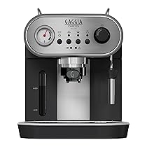 Gaggia RI8525, 01 Caffettiera a mano Carezza Deluxe per caffè macinato e cialde, 230V, 50Hz, 1900W, grigio, nero