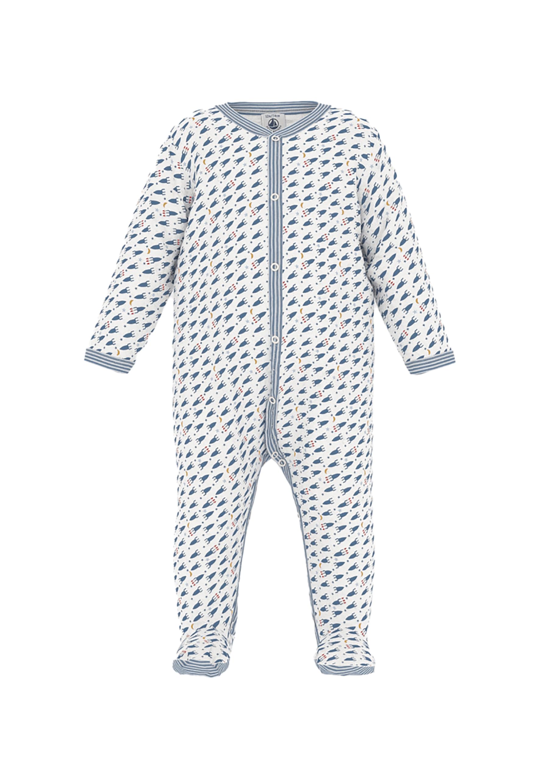 Petit Bateau Unisex Baby Langärmliger Schlafanzug