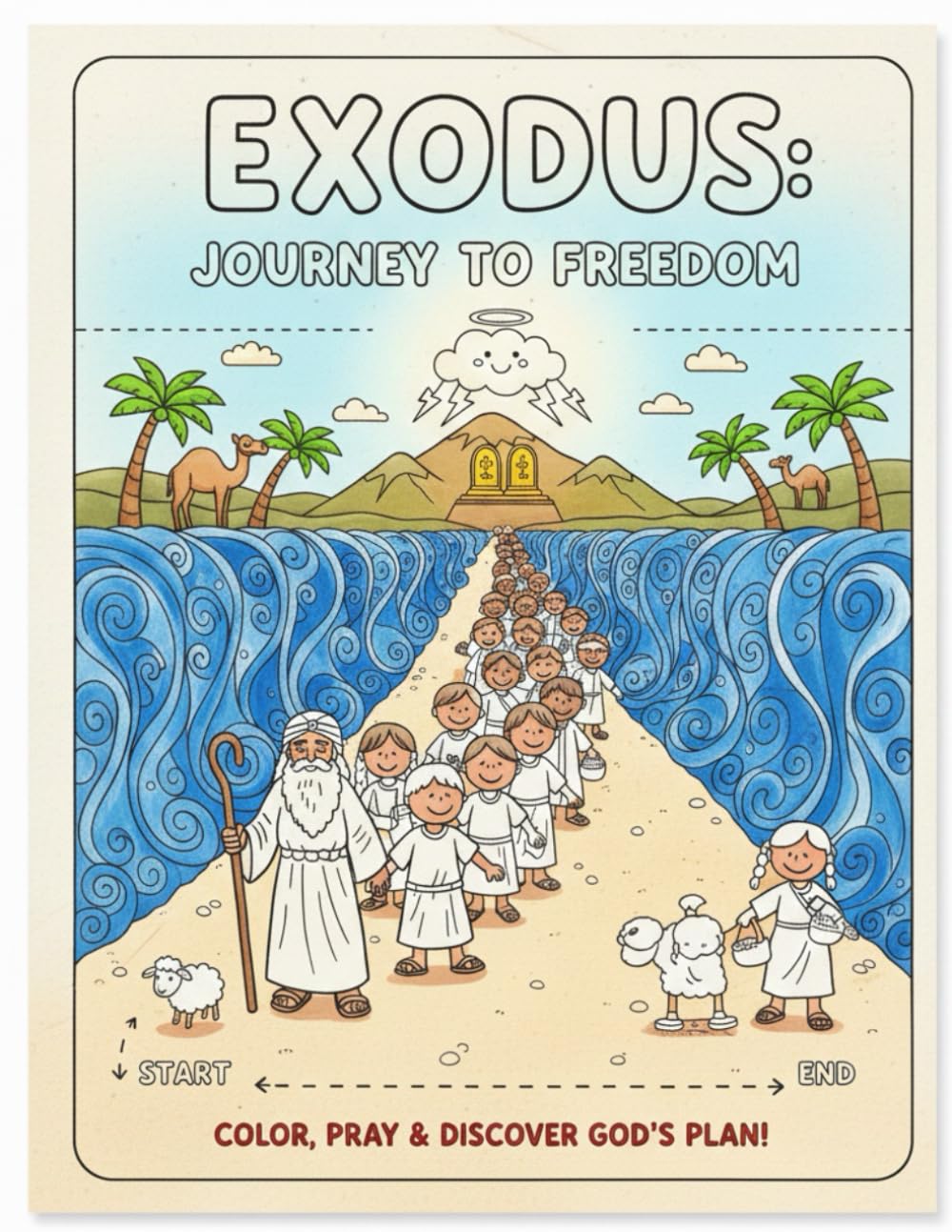Exodus Coloring Book & Devotional (Bible coloring book)