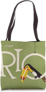 Brazil Toucan Airline Vintage Travel Poster Rio De Janeiro Tote Bag