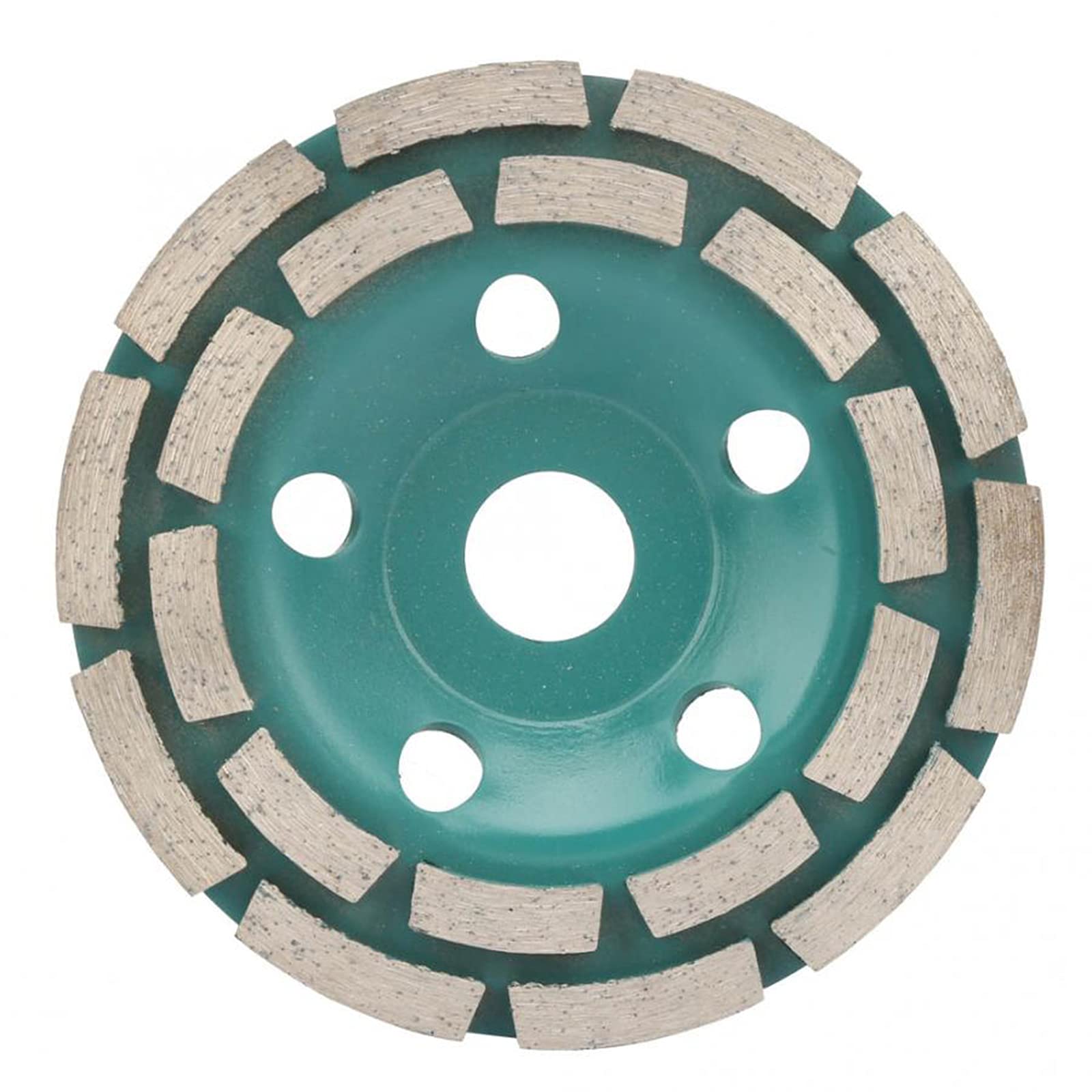 Mola per Lucidare, Disco da Taglio a Segmenti per Mola a Tazza Diamantata a Doppia da 5" 125 X 22,2 Mm 12 Segmenti per Calcestruzzo a Turbo per Carichi Pesanti