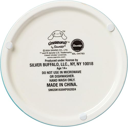 Miniatura 83 de Silver Buffalo Tarro de cerámica para aperitivos o galletas de color rosa de Hello Kitty, de Sanrio, tamaño mediano Hello Kitty Waving (cerámica)