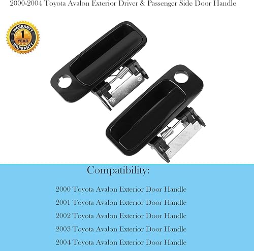 Miniatura 2 de Manija de puerta exterior exterior para Toyota Avalon 2000 2001 2002 2003 2004 manija de puerta delantera izquierda del conductor y pasajero derecha