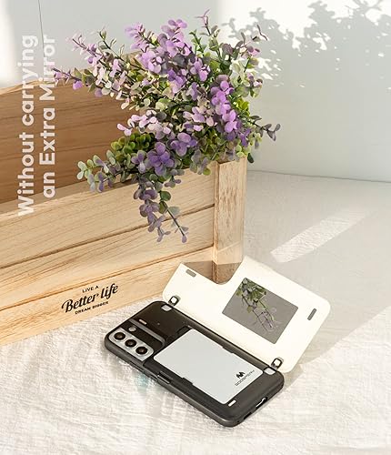 Miniatura 350 de GOOSPERY Parachoques magnético para puerta compatible con Galaxy S23, tarjetero tipo cartera, cierre automático, protección de doble capa resistente