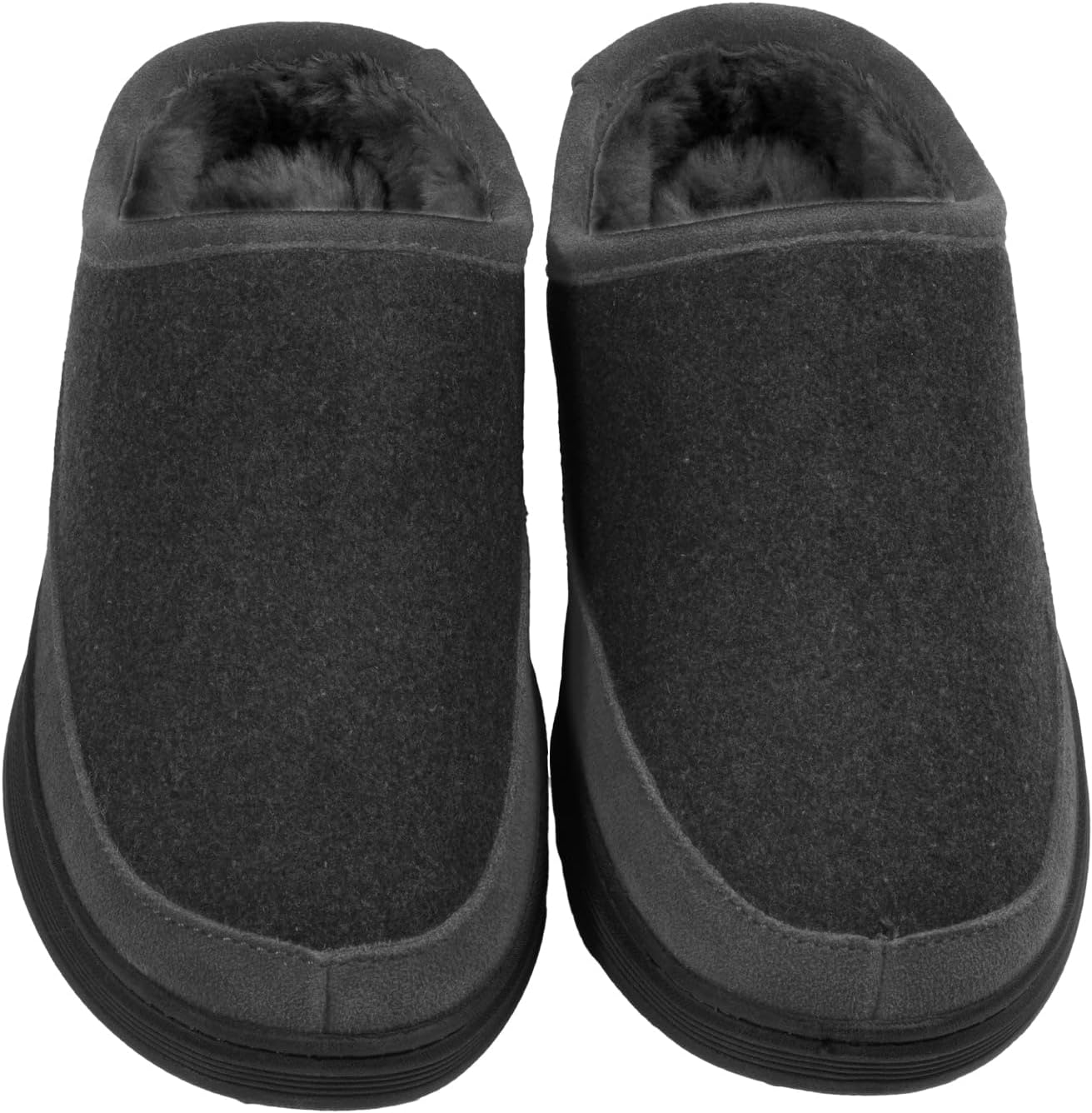 Cole Haan Men’s Indoor-Outdoor Clogs - Soft Slip-On Slippers, Cushioned Insole, Wool Upper, Durable Sole Comfortable Fit