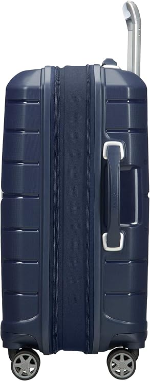 SAMSONITE Flux - Spinner 55/20 Expandable Hand Luggage, 55 cm, 44 liters, Blue (Navy Blue)