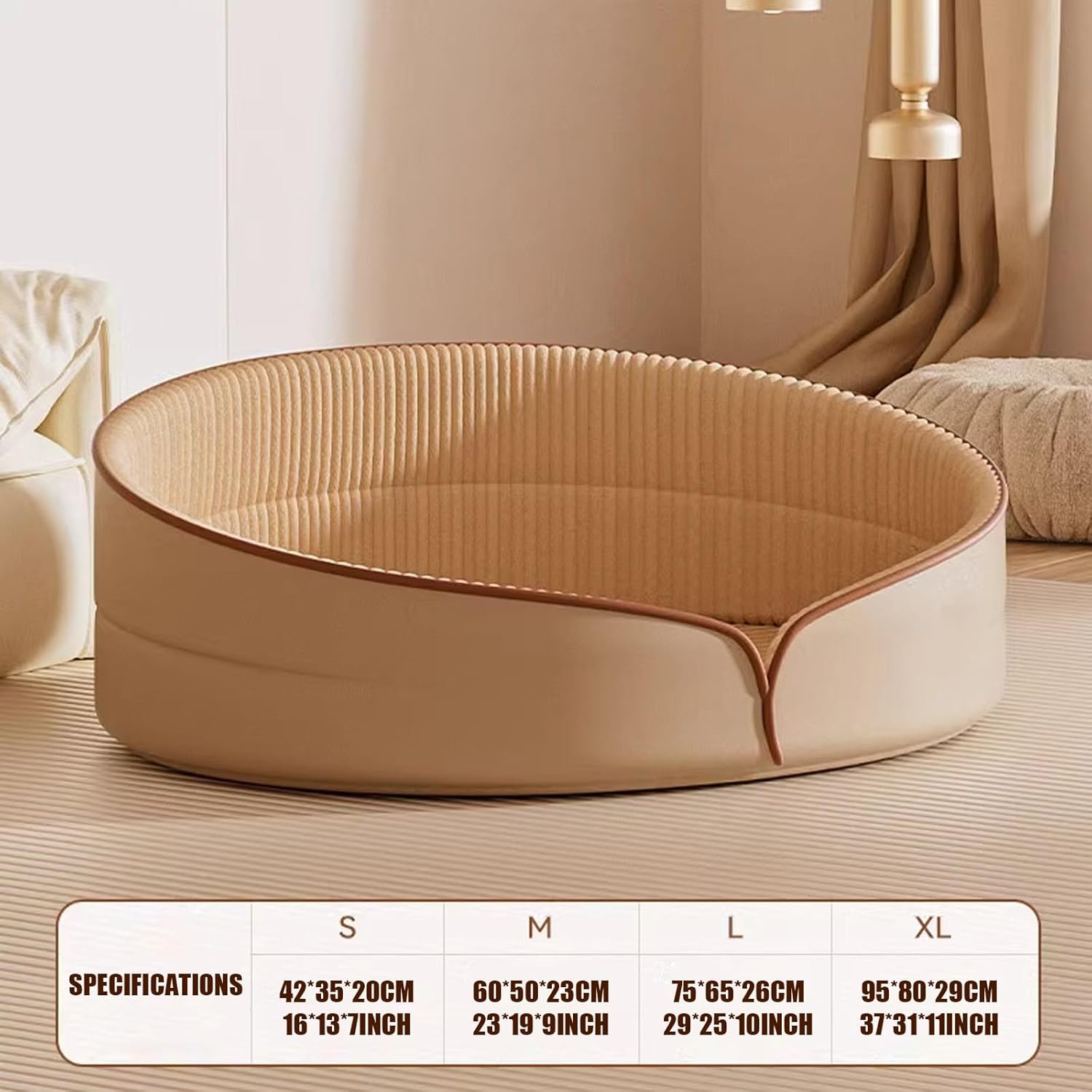 Pet Bed Nest for Dogs and Cats Dog Sofa Furry Luxurious Couch Cushion Multiple Size Large Dog