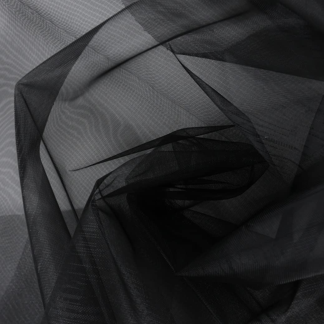 Tela Di Organza Trasparente 30m X 30cm - Tessuto Tulle Per Matrimoni E Decorazioni - Foto 6