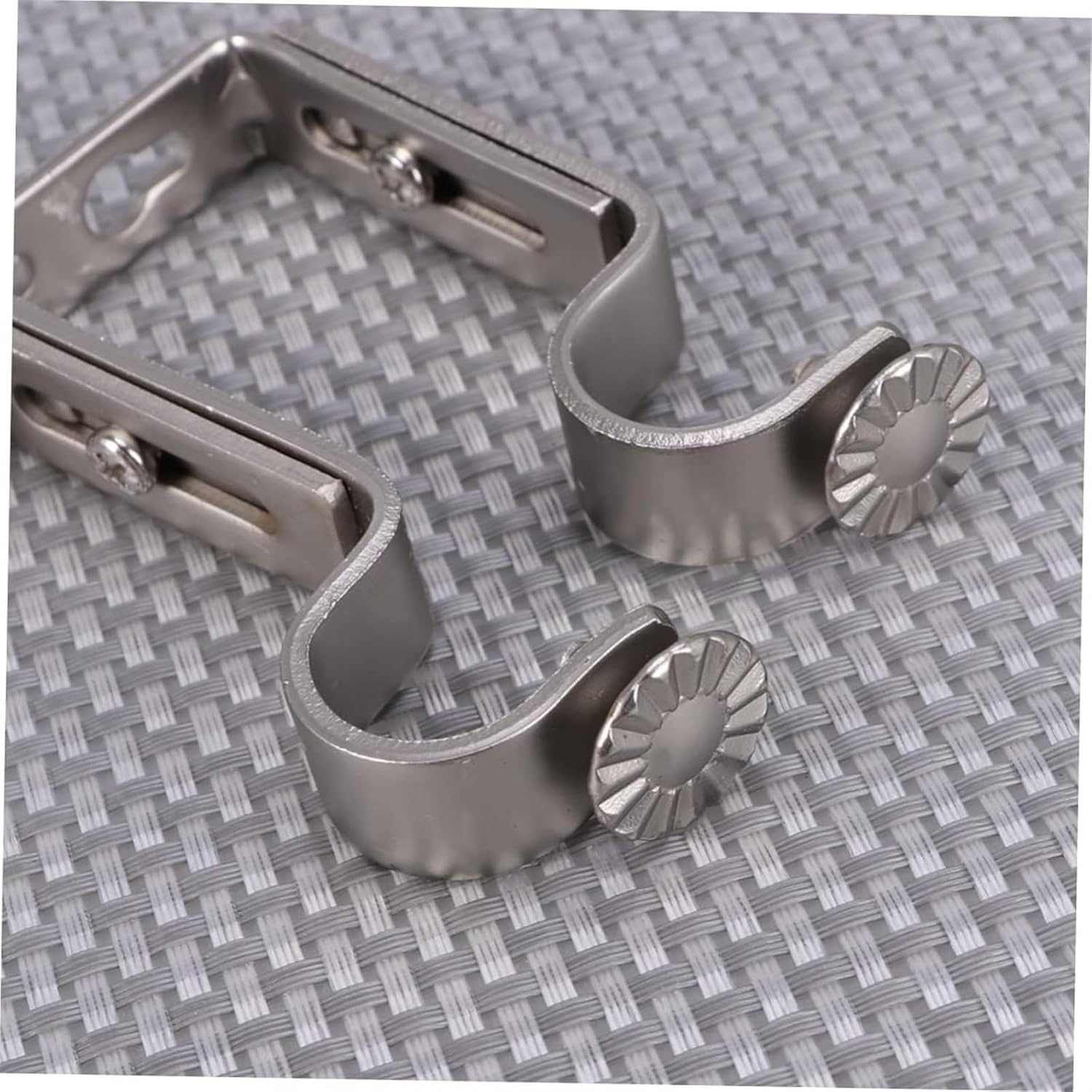 Curtain Pole Brackets, Pole Brackets,Curtain Rail,2pcs Tieback L Heavy Black Hooks Holders for Drapes Copper Holder Rod Bracket for Walls