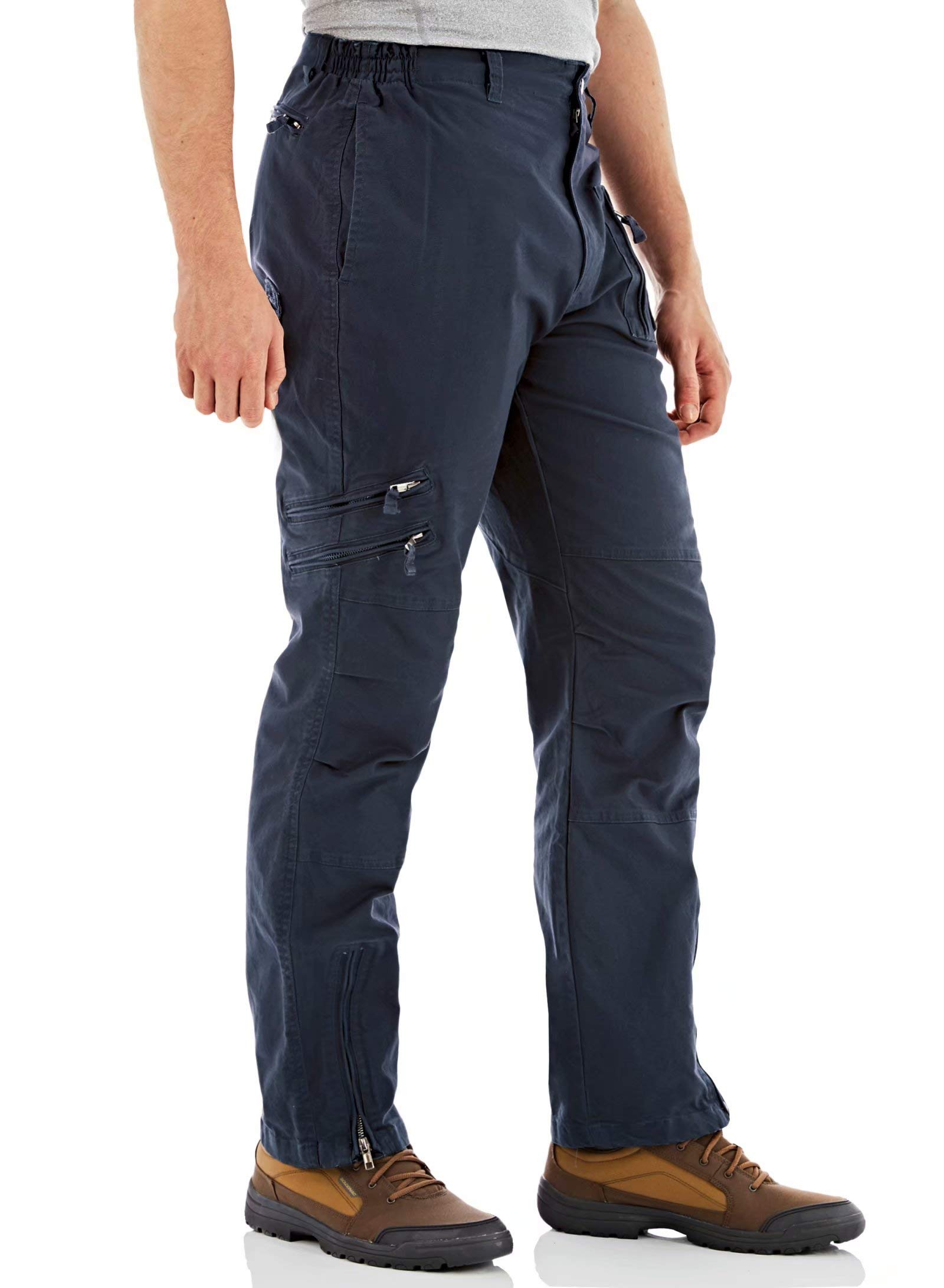 MAGCOMSEN Men's Tactical Pants, 9 Pockets Ripstop Cargo Pants, Lightweight Hiking Work Pants