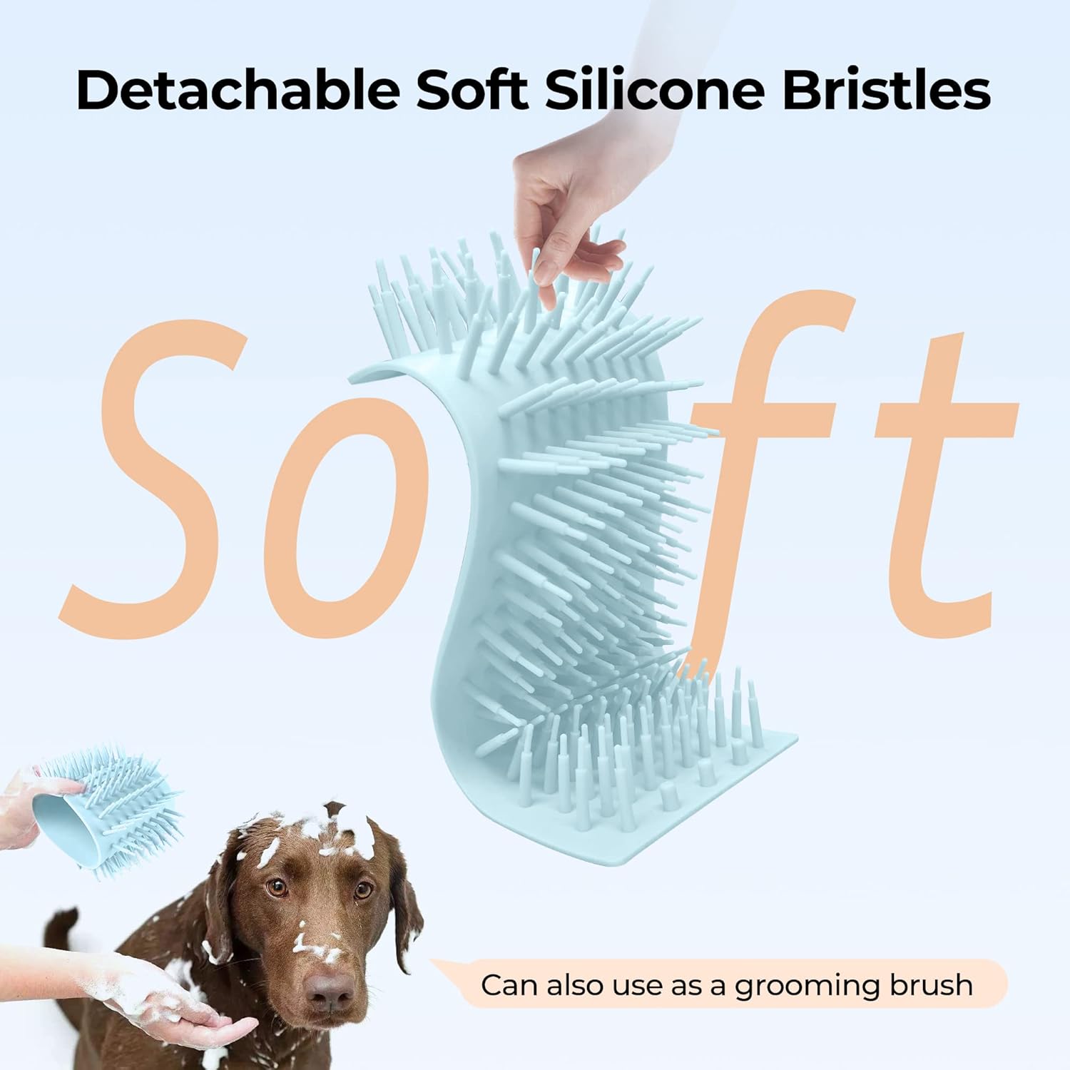 DOGNESS W01 Automatic Dog Paw Cleaner detachable bristles