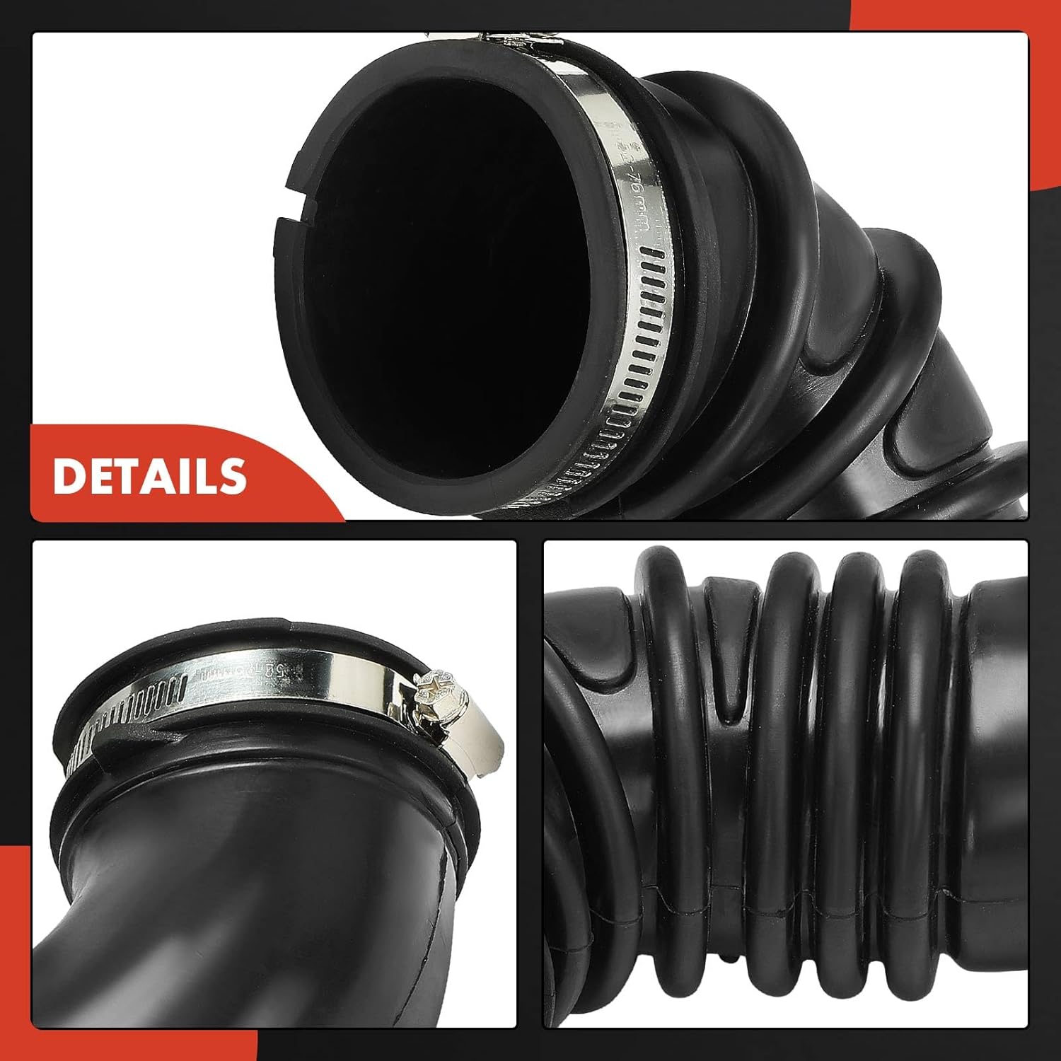 A-Premium Engine Air Clean Intake Tube Hose with Clamps Compatible with Toyota Corolla 2003-2004, Matrix 2003-2005, 1.8L