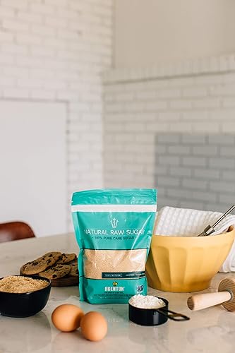 Miniatura 6 de Akenton Natural Raw Cane Sugar, 3 Pound Resealable Bag  100% Natural, Unprocessed, Unbleached, Unrefined Sugar  Gluten-Free, Vegan, Kosher  Non-GMO
