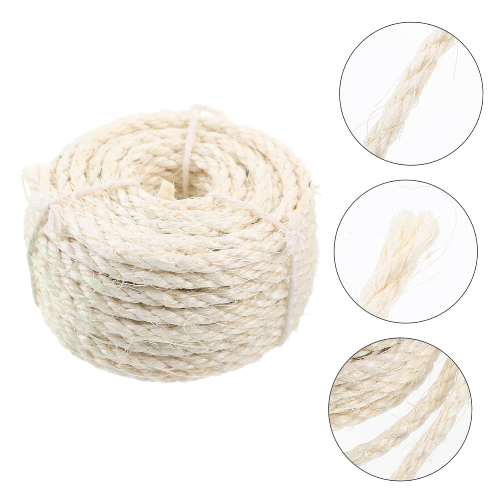 HAPINARY 1 Roll Replaceable Rope Sturdy Cat Tree Rope DIY Cat Scratcher Rope Daily Use Scratching Rope DIY Cat Tree Rope Home Supplies Cuttable Scratching Rope Daily Use Rope