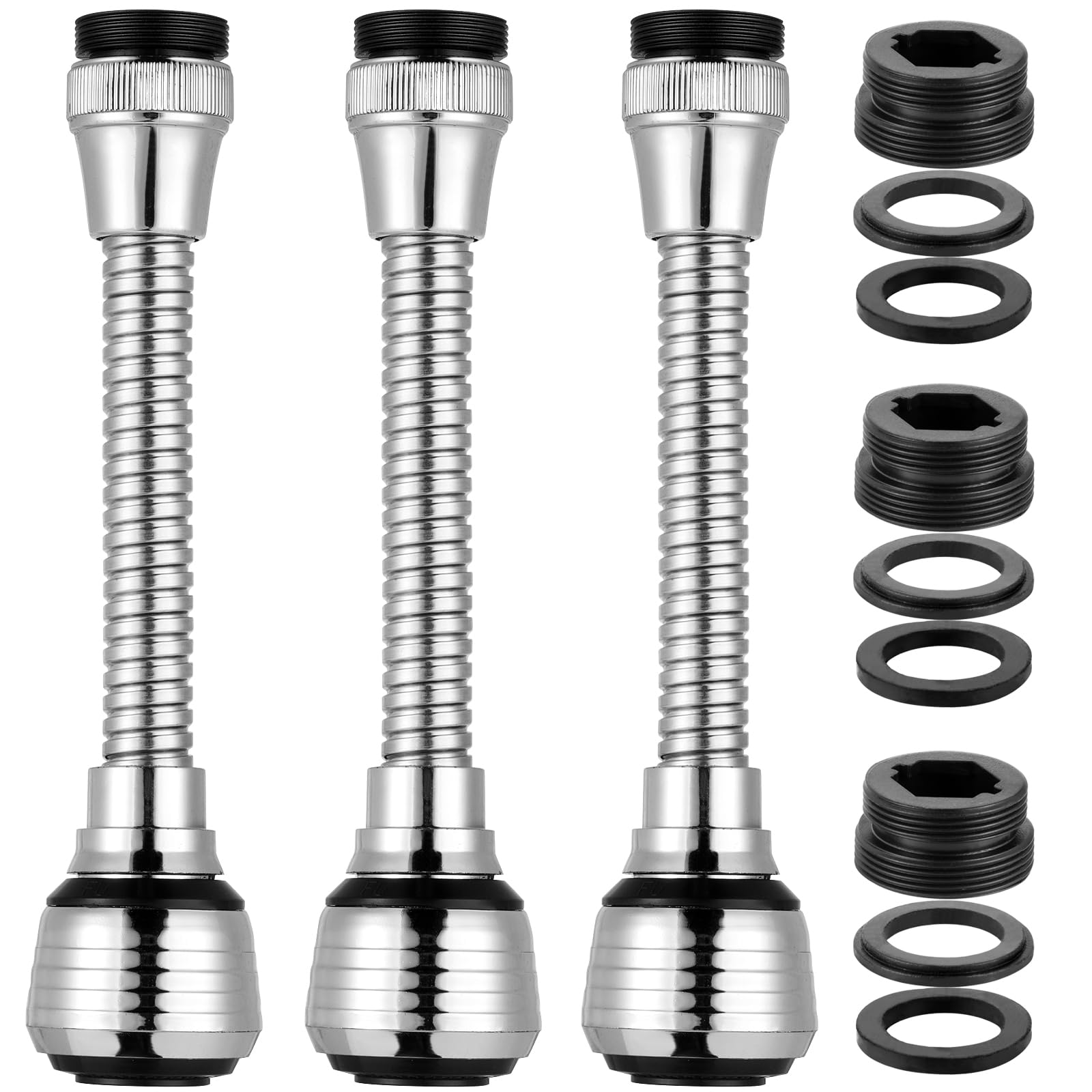 Prolunga Per Rubinetto Cucina 20cm - Girevole 360&deg;, Con Filtro E Risparmio Idrico