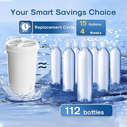 Miniatura 7 de ICEPURE Reemplazo del filtro de agua para jarra de 5 etapas NSF53&42 para ZERO ZR-001, ZR-003, ZR-017, ZP-007RP, ZD-013W, ZS-011RP, ZD-012RP,