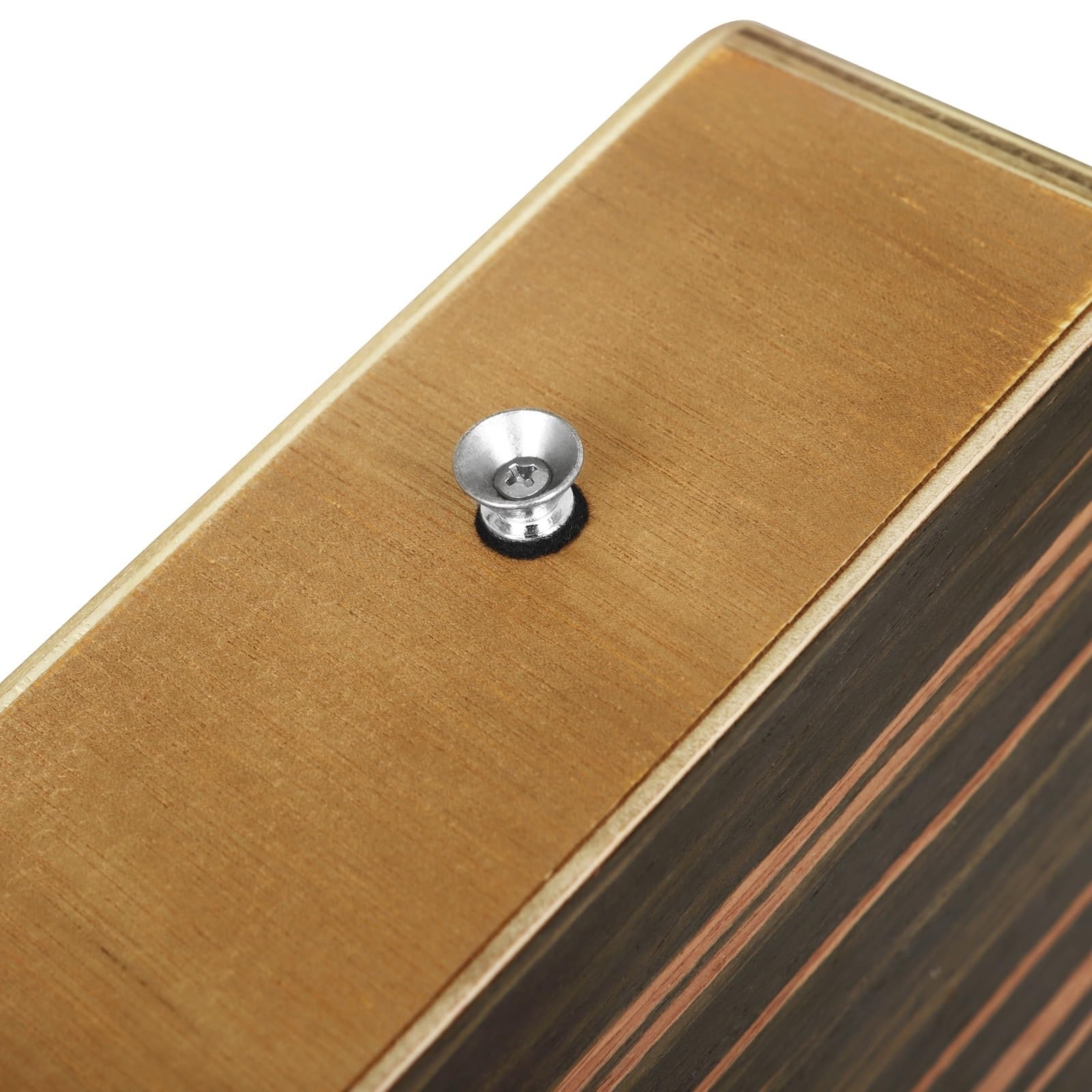 Cajon Cajon Drum compatto e portatile da viaggio, tamburo in legno di ebano con tracolla regolabile