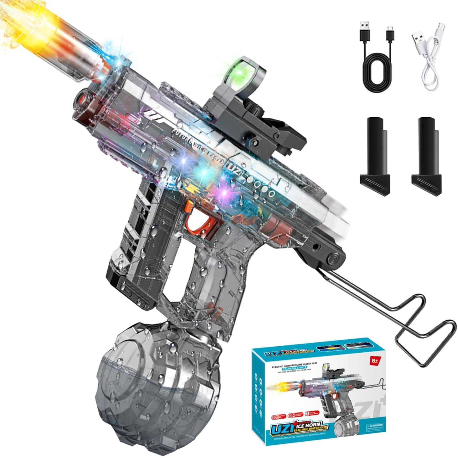Amazon | YAYAMIYA 電動ウォーターガン 水鉄砲 電動 【クールな