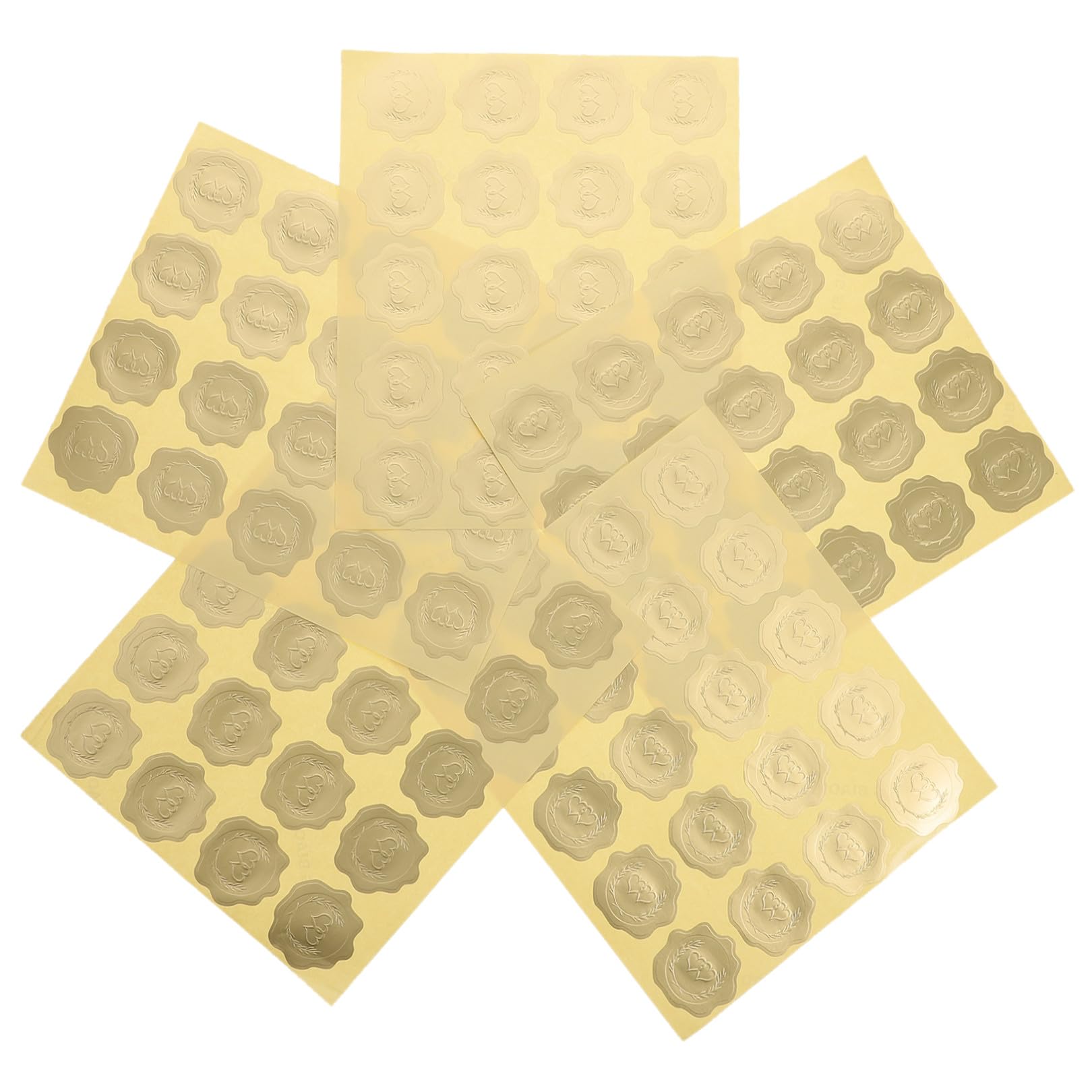 STOBOK 25fogli Etichette Adesive Decorative Per Inviti Di Matrimonio Di Adesivi Design Elegante Multi-funzione e Facile Da Applicare