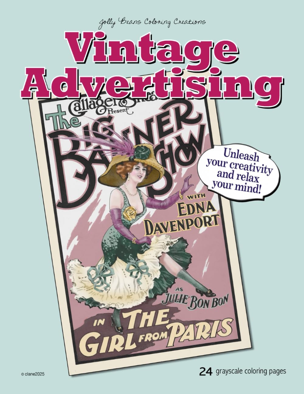 Vintage Advertising coloring book: Unique grayscale coloring book of vintage print advertisements