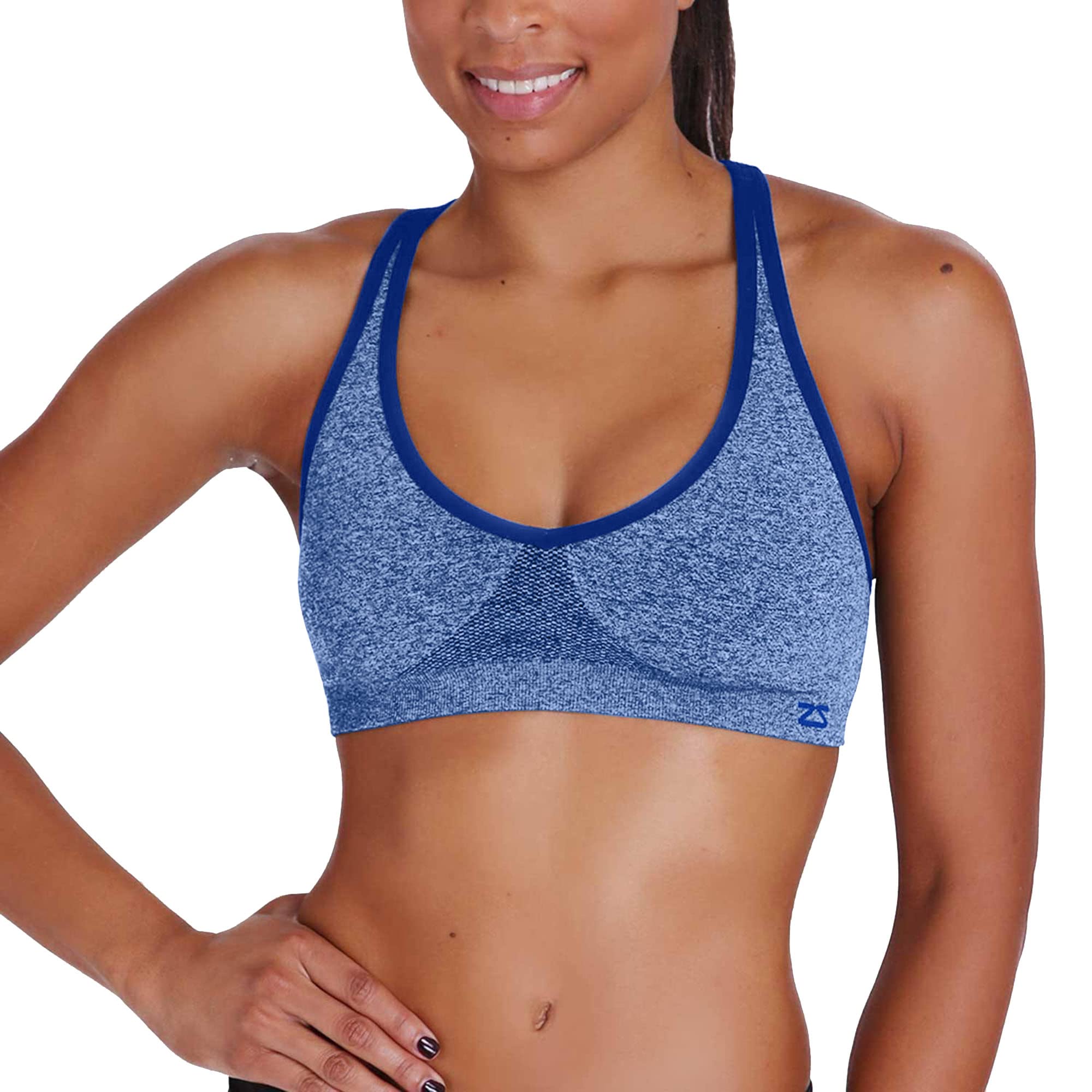 ZensahRacey Running Sports Bra - Women Workout, Gym Low Impact Support Racerback Top