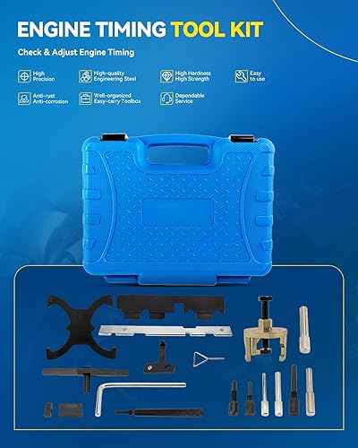 Miniatura 2 de PHILTOP Herramienta de sincronización de bloqueo de alineación del motor de tensión del árbol de levas compatible con Fiesta Focus Volvo Mazda 1.4