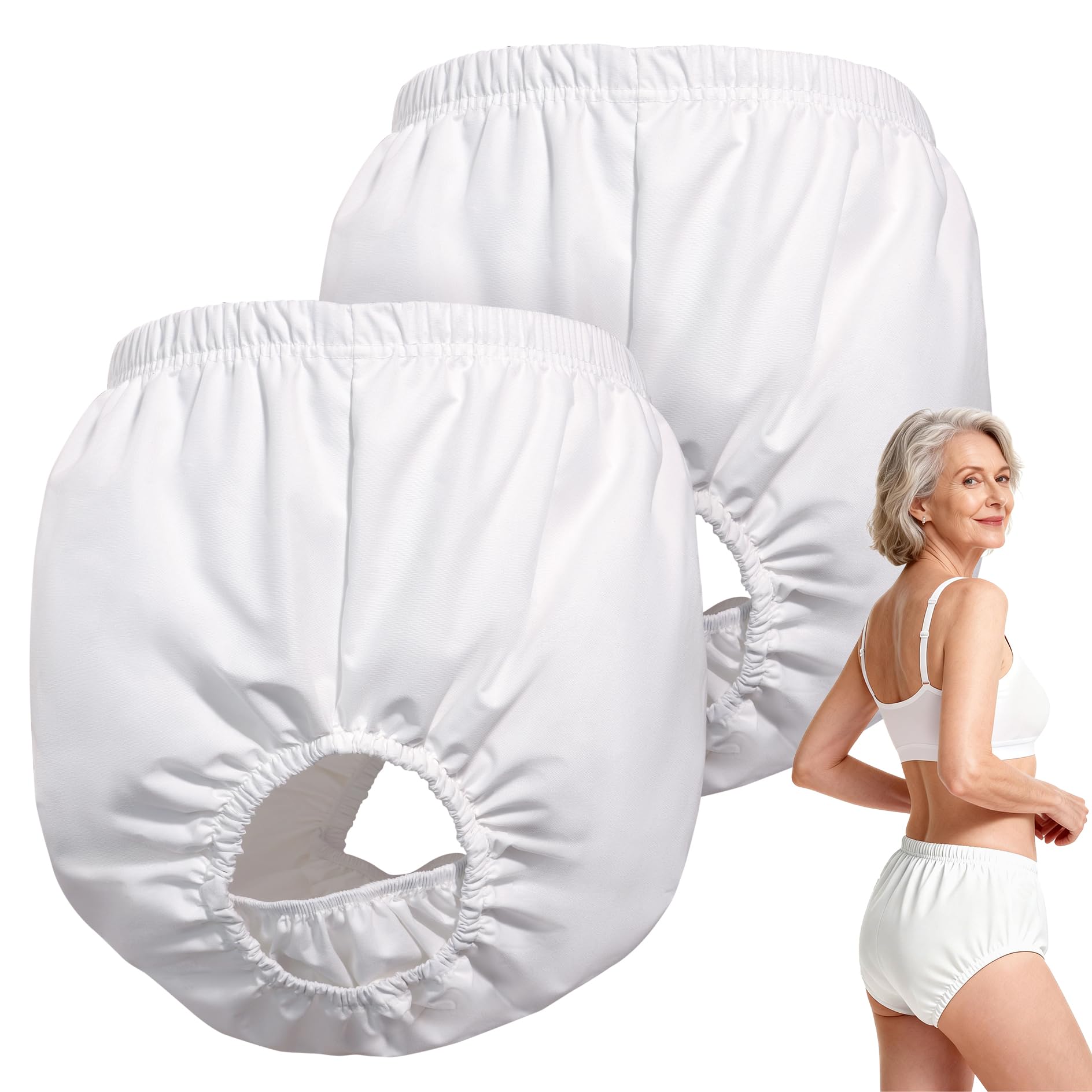 Photo 1 of Florith® 2-Pack Waterproof Reusable Adult Diaper Cover, XL, for Women & Men