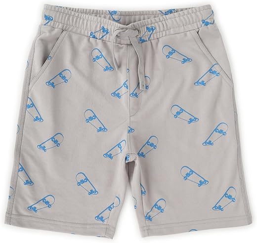 Alan Jones Clothing Boys Casual Bermuda Shorts | Placement Print | French Terry | Regular Fit | Drawstring Closure | Age ...