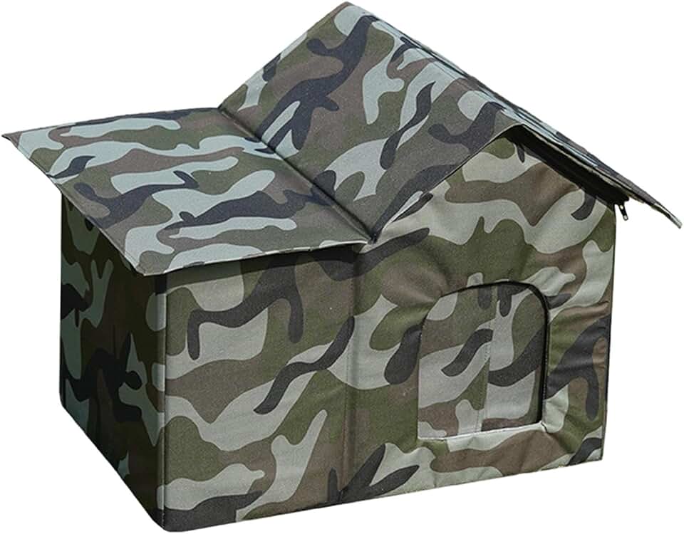 Casinha de Cachorro E Reforçada para Gatos de Rua, Ideal para Uso Externo No Quintal.