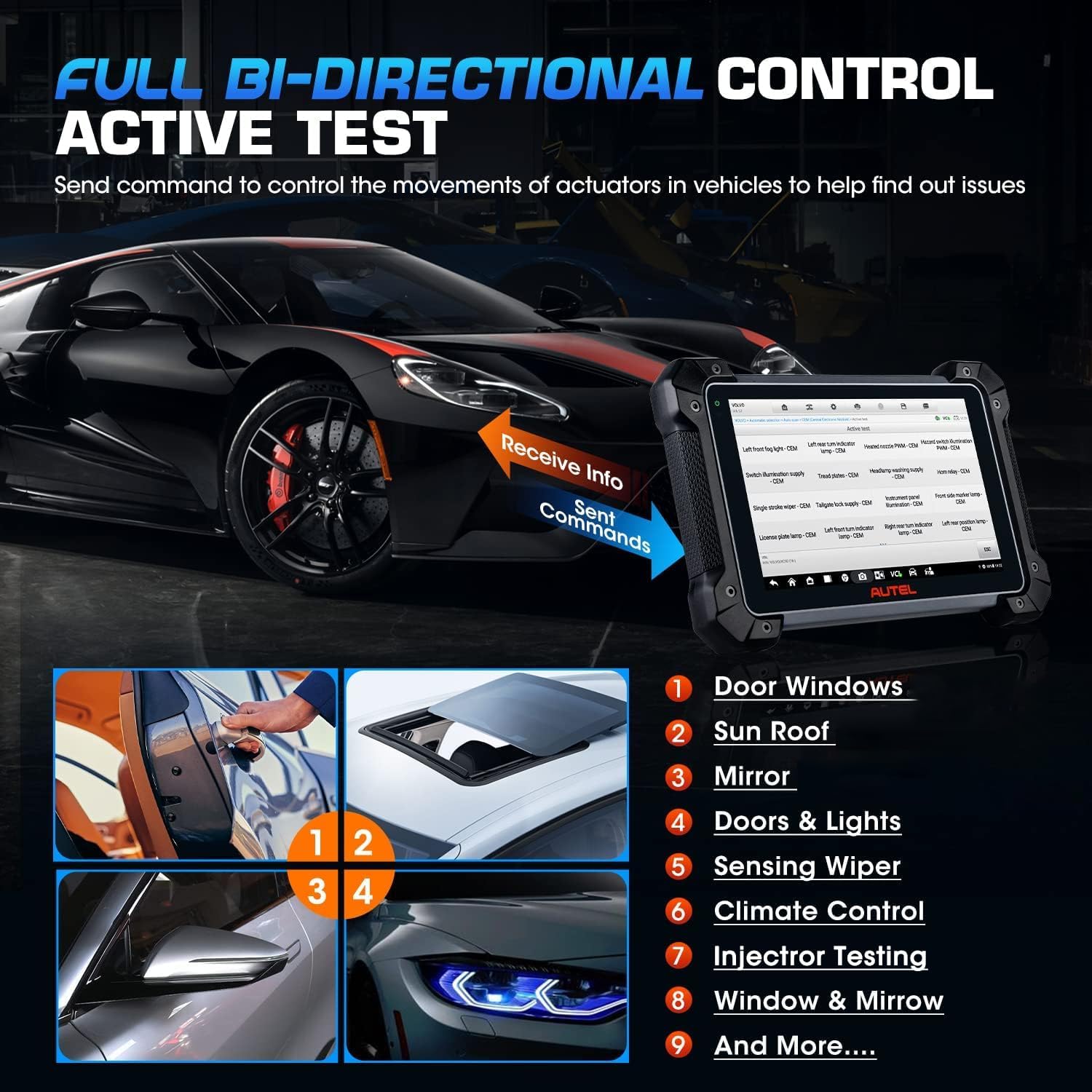 Autel MaxiCOM MK908 II 36+ Service Resets