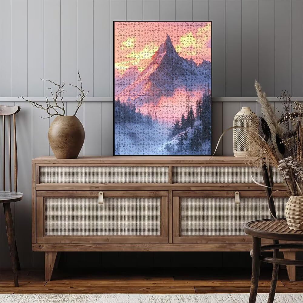 Puzzle 6000 sztuk, górskie puzzle sosnowe dla dorosłych 6000, drewniane puzzle, klasyczne gry edukacyjne, niemożliwe wyzwanie, rodzina gier, kreatywny prezent DX0YL1-822