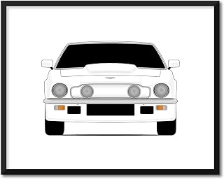 CUSTOMIZABLE COLOR: Aston Martin Vantage V8 (1977-1989) Inspired Poster Print Wall Art Decor Handmade (Unframed)