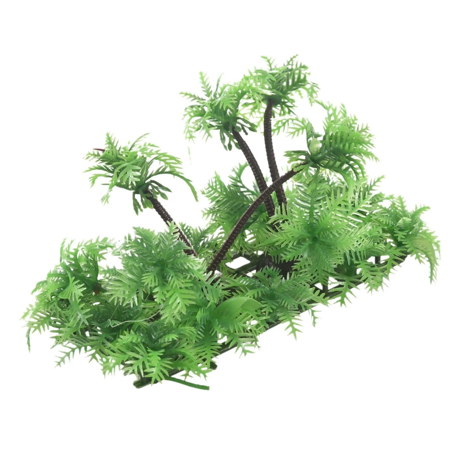 Plantas Artificiales para acuarios, Planta de Palma Coco Artificial for Acuario, 3,9 Pulgadas Altura, Verde