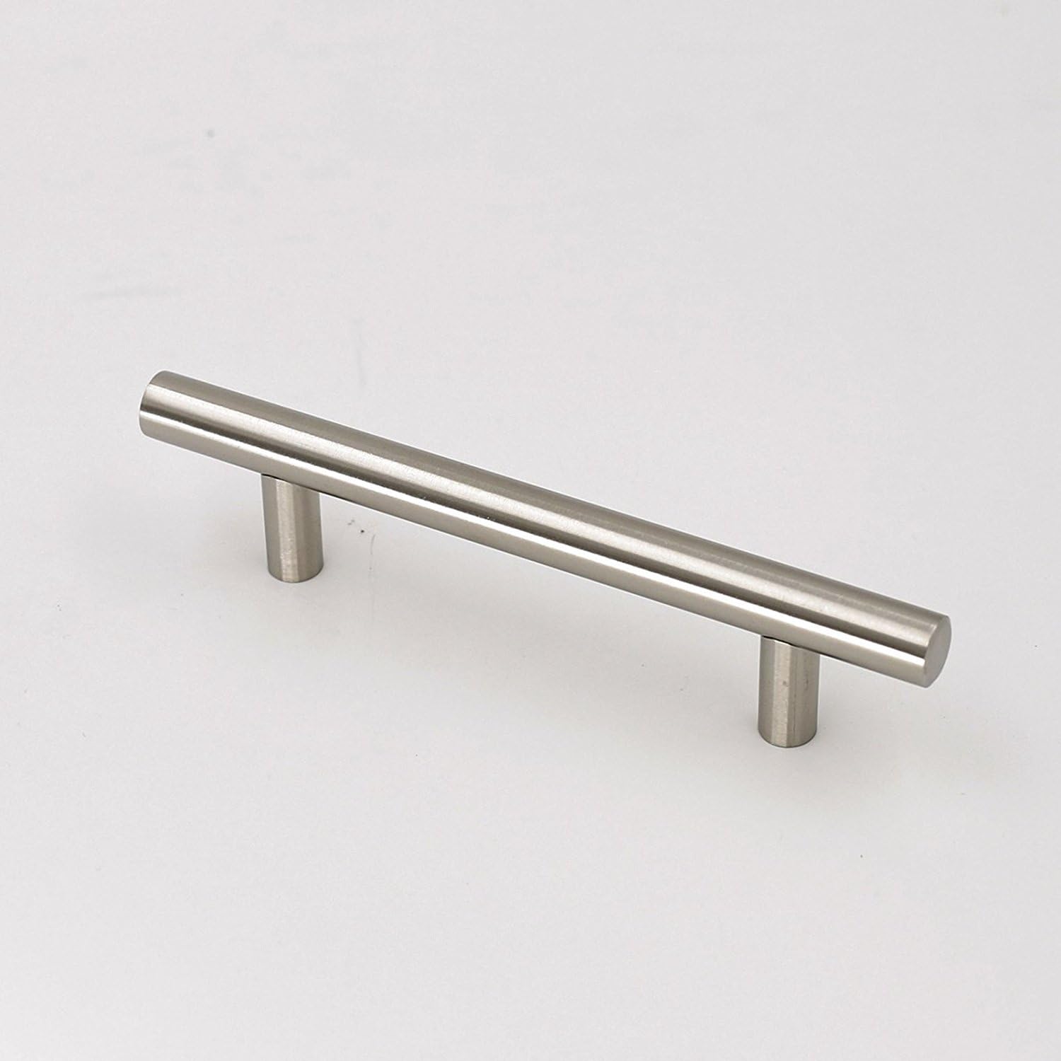Brushed Nickel Modern Kitchen Cabinet Pulls 3.5inch - Homdiy HD201BSS Stainless Steel Furniture Cabinet Hardware Pulls T Bar Closet Cabinet Desk Drawer Dresser Handles 15 Pack