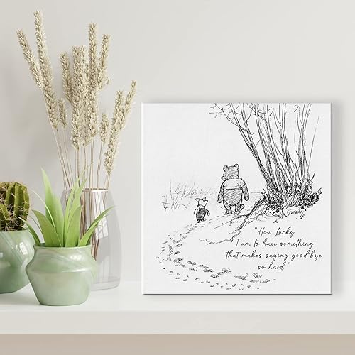 Miniatura 9 de Lienzo decorativo clásico de Winnie the Pooh con frase "If Ever There Is A Tomorrow" ("If Ever There Is A Tomorrow")