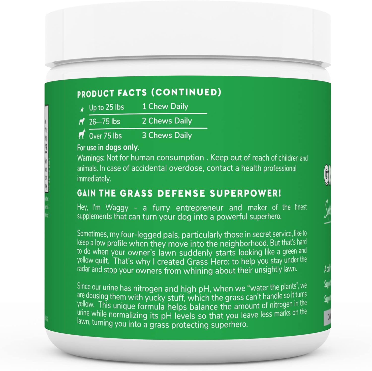 WONDER PAWS Probiotic Chews Plus Grass Hero Soft Chews - for Dog Kidney Support, Urinary Tract Health, Lawn Treatment, Digestion & Gut Health - Probiotic 90 Chews - Grass Hero 60 Chews