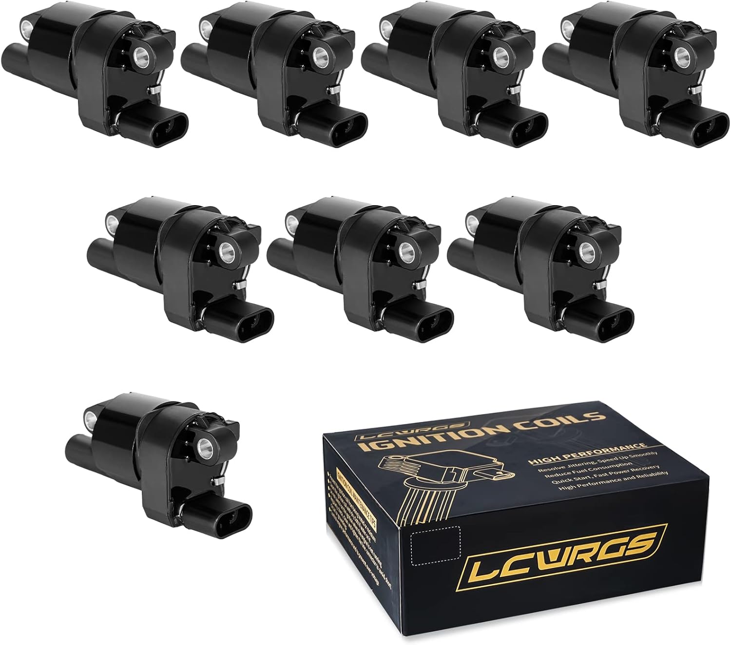 Set of 8 Round Ignition Coil Pack for Chevy Nepal Ubuy