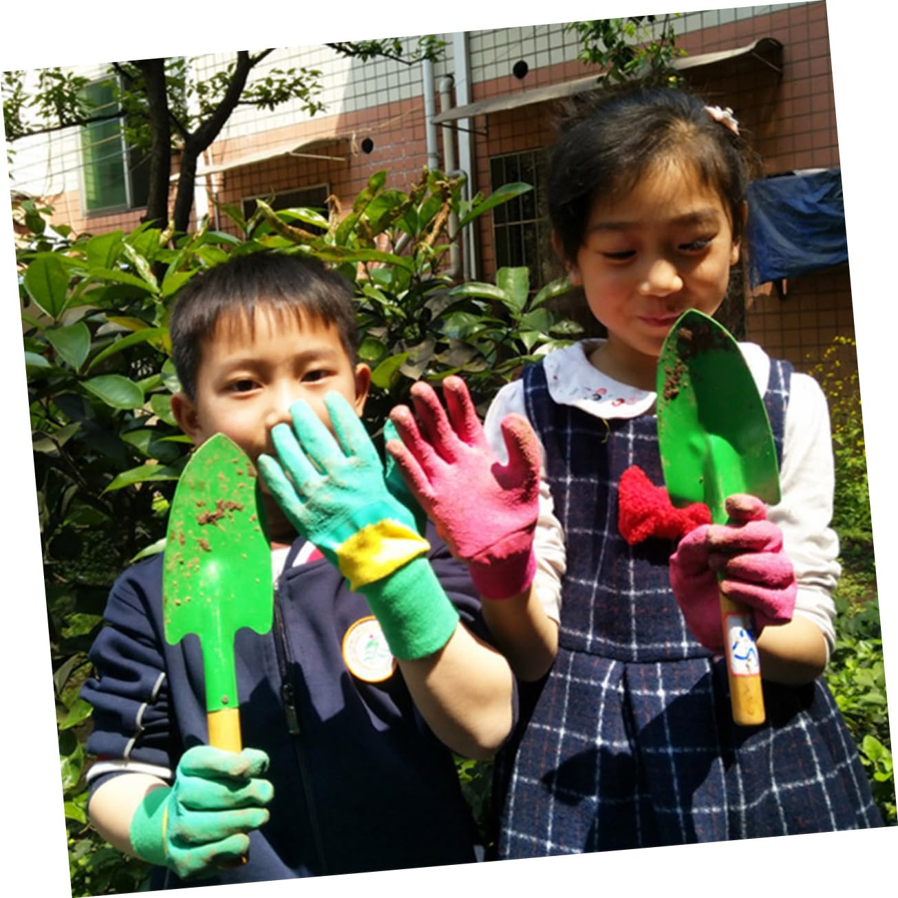 BESPORTBLE Protective Boys and Girls Gardening Gloves Safe Breathable Lightweight for Boys Girls (3-5 Years Old)