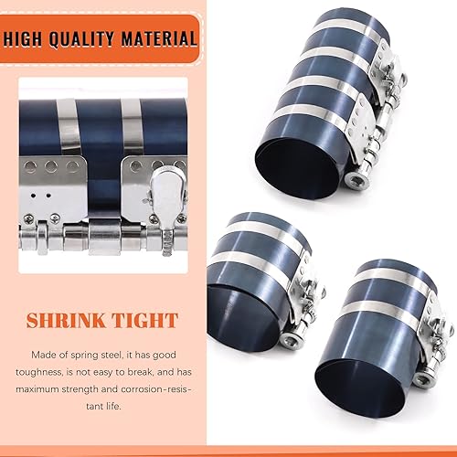 Miniatura 3 de Tanstic Juego de 8 herramientas de compresor de anillo de pistón y calibrador de acero inoxidable que incluye compresor de anillo de pistón de 3, 4,