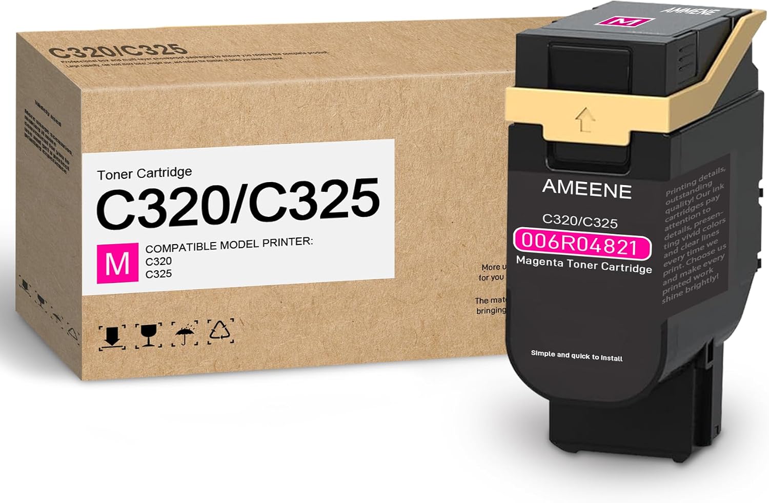 C320/C325 Magenta Standard Capacity Toner Cartridge (1-Pack) 006R04821 Toner Replacement for Xerox C320/C325 Printer