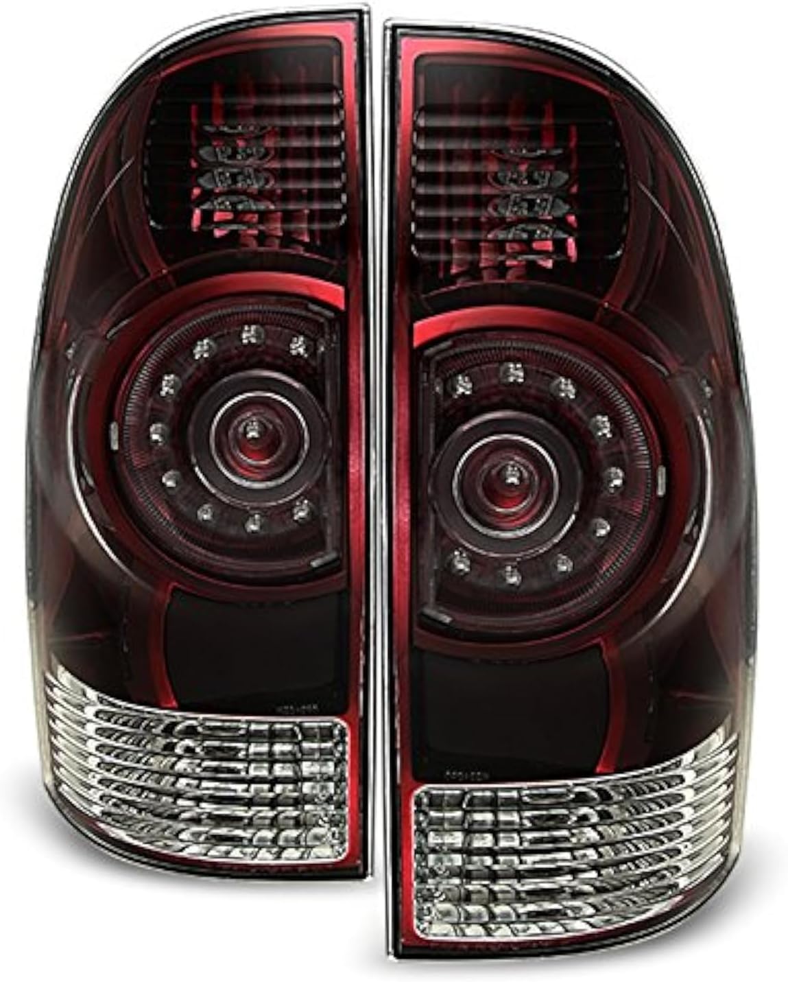 AKKON - For 2005-2015 Tacoma Dark Red Rear Tail Lights Brake Lamps Left + Right Replacement