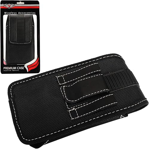 Miniatura 8 de Funda de nailon para teléfono celular para Alcatel Insight, Verso, Raven, Tetra, LG Aristo23, Galaxy S10e, iPhone SE (20202022) - Funda vertical de