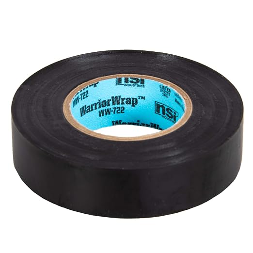 Cinta aisladora NSI WarriorWrap Vinyl 3/4 in x 60 ft miniatura 8
