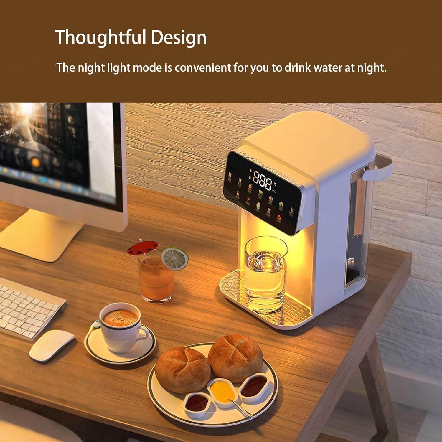 卓上ウォーターサーバー お湯沸かし器 タッチスクリーン 浄水型 電気