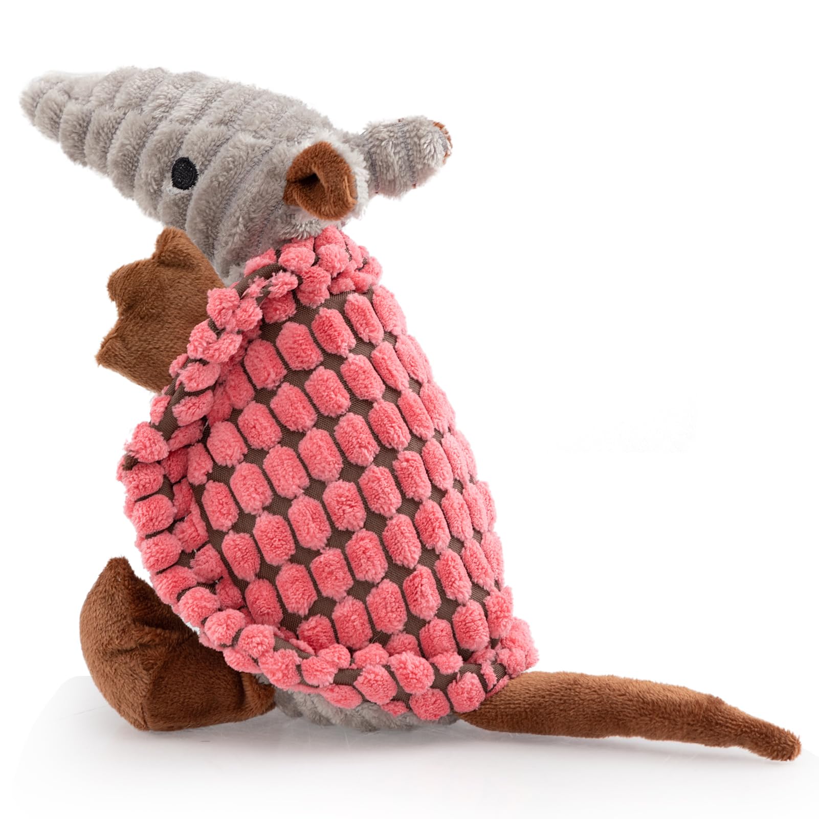 Hollypet Armadillo Squeaky Puppy Dog Toys for Small Medium Dogs, 8"