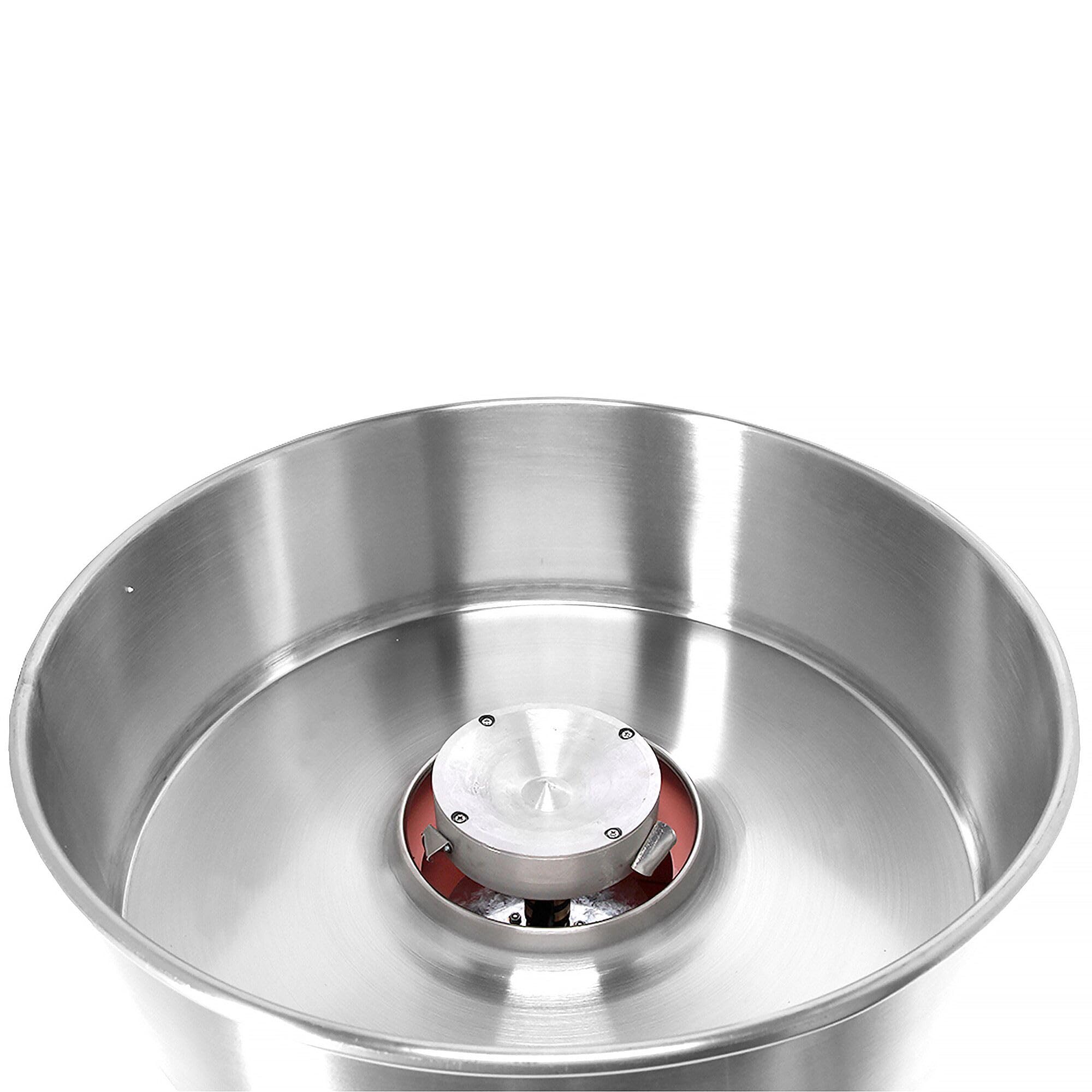 GGM Gastro | ZWJ950S#SPSZWJ | Zuckerwattemaschine - Ø 520mm - 950 Watt - Schwarz - inkl. Hygieneschutz