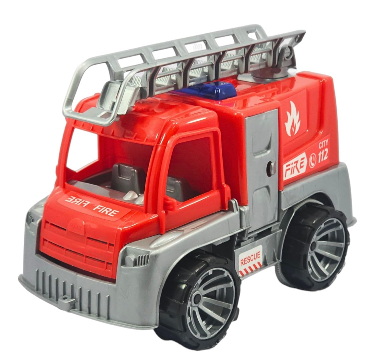 Toys Treasure We Deliver Smiles Friction Powered City Fire Truck With Movable Ladder, Openable Back Gates&Doors|Fire Truck Toy For Kids|Truck Toys For Boys|Toys For Boys|Friction Toys For Kids (B0D2JFZXJP) Amazon Price History, Amazon Price Tracker