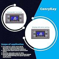 Vista 6 de Generador de señal ajustable, frecuencia de pulso PWM ciclo de trabajo rectangular onda cuadrada generador de señal DC 3.3-35V 5-30mA módulo