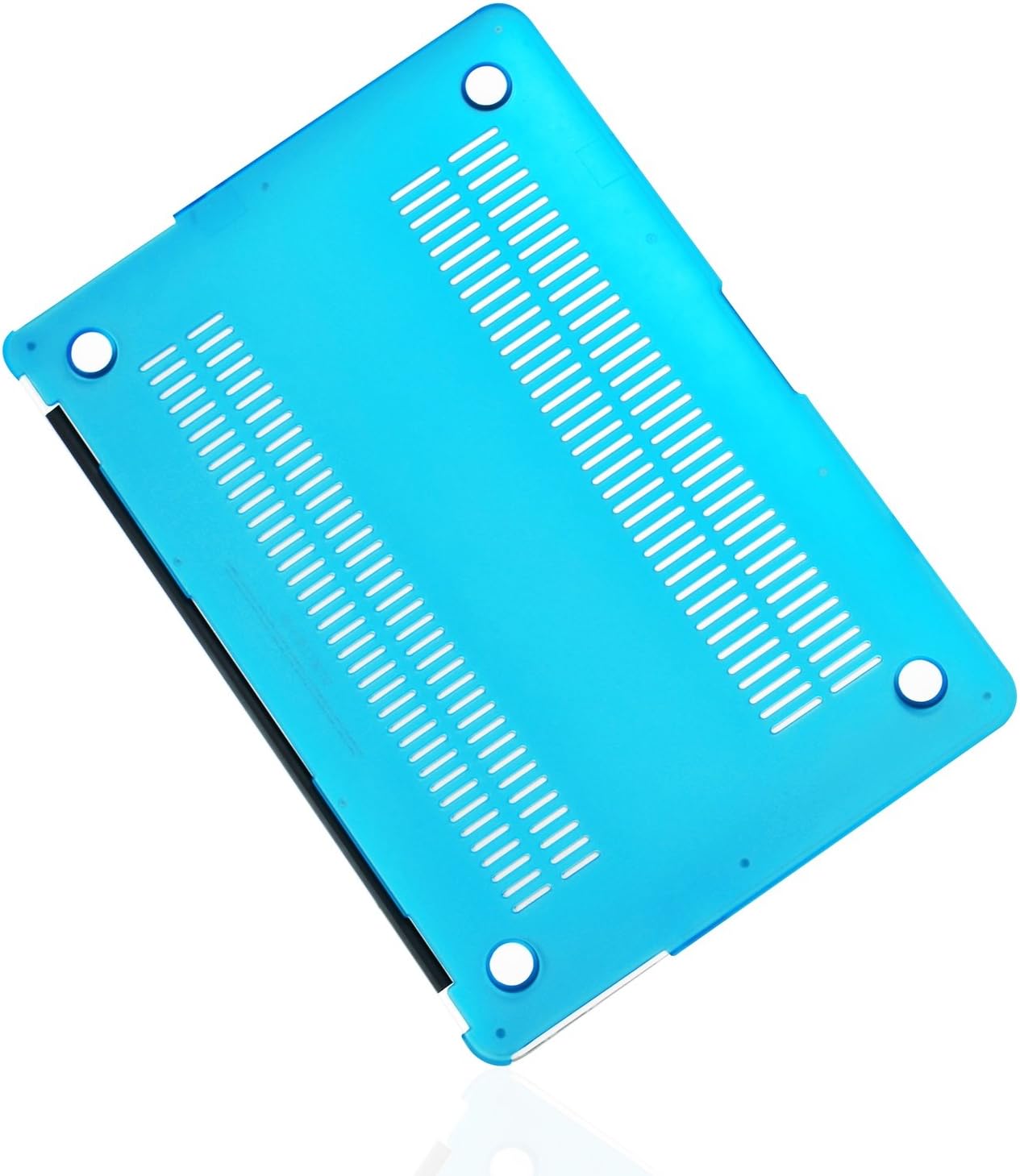 TOP CASE - Classic Series Rubberized Hard Case Compatible Older Generation MacBook Air 13" (A1369 and A1466) (Release 2010-2017) (Aqua Blue)
